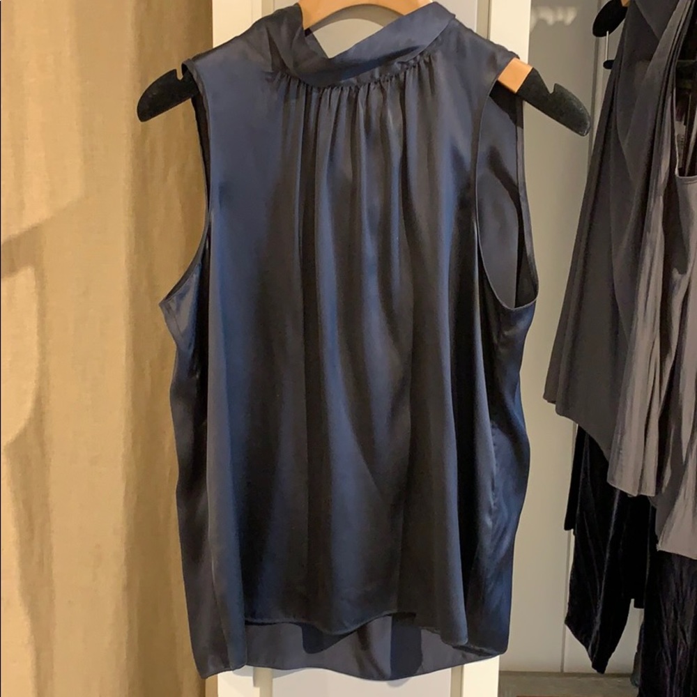 GoSilk Tie It Back Sleeveless Blouse